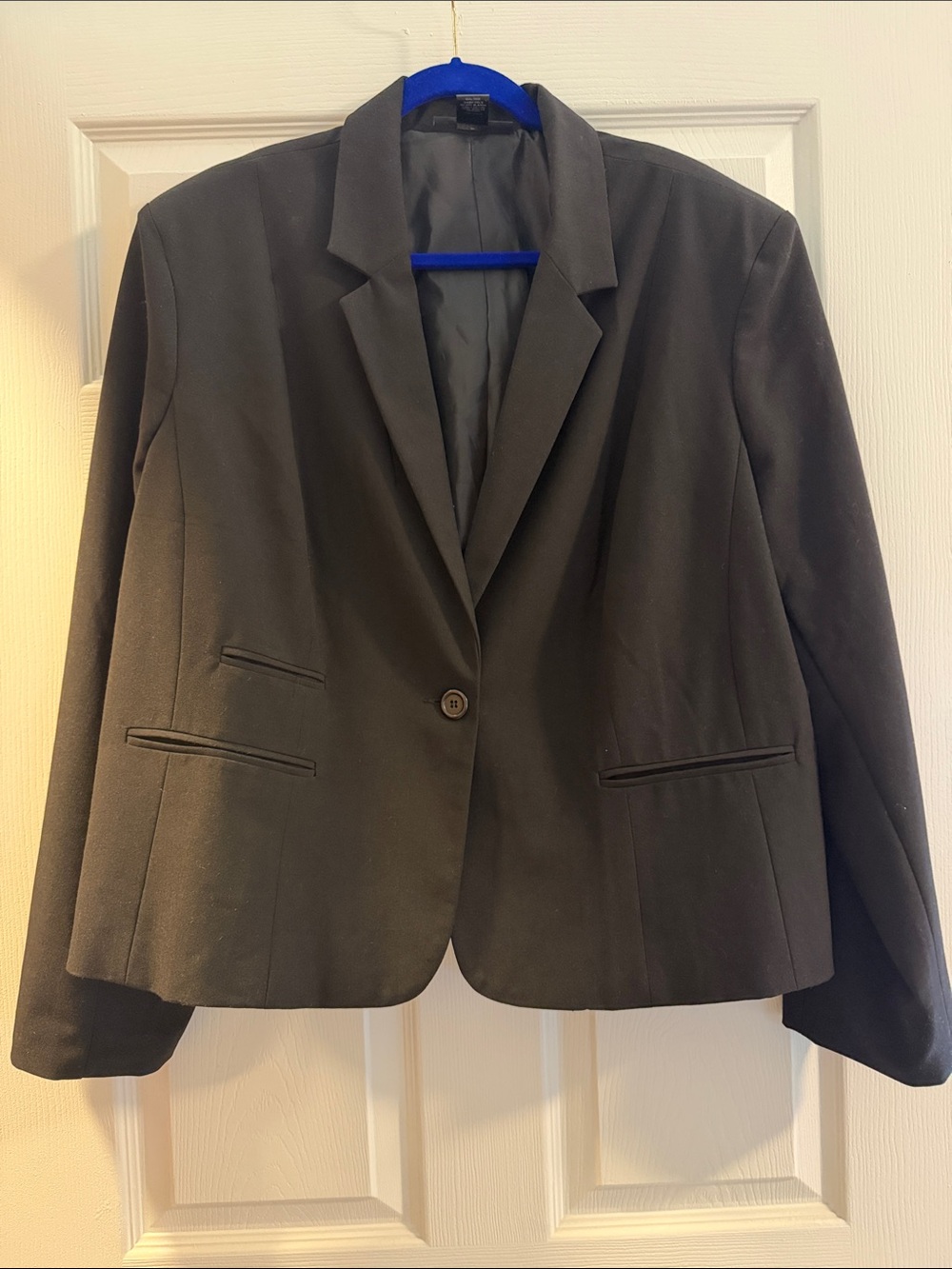 Classic Women's Black Blazer Jacket Ashley Stewart plus size 20